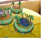 My Son's First Birthday Cake My wife and i made this cake for my sons first birthday party. This was taken out of the wilton yearbook and is the reason my wife and i...