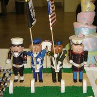 Honor Guard My wife and i have only been decorating cakes since august. This was my first cake show entry. I won first in my division of adult beginner...