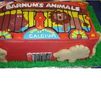 Animal Crackers I entered this into the McKinney cake show and won first place. It is fondant and gumpaste. The intended theme was as if someone dropped a...
