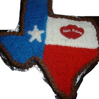 Texas Grooms Cake my wife and i made this cake for a friend of mine's wedding.