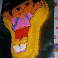 Dora Cake Sorry, bad pic, but it's the only one I have. Dora cake for my daughter.