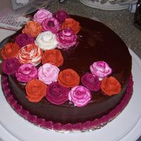 My First Cake- Course 1 (Roses) This is my first attempt at roses. I really enjoyed making them but took a while to get the icing consistency right!