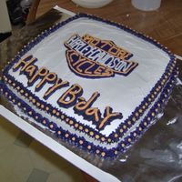 Harley Birthday Cake 