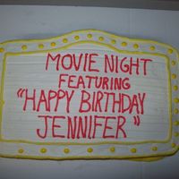 Movie Birthday Cake 