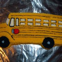 School Bus My first attempt at a School Bus cake. I made it for my son to take to school.