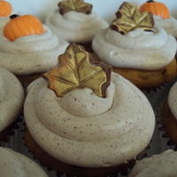 Fall Cupcakes Pumpkin Chocolate Chip cupcakes with Cinnamon Cream Cheese Frosting