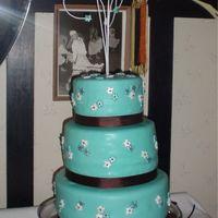 Teal & Brown For my mom's cousin. She and her DH were married in Steamboat Springs CO. Her family was supposed to make the trip, but her father...