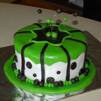 Funky Fondant Covered Cake 