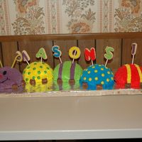 Caterpillar Cake I made this cake for my son's 1st birthday.
