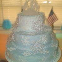 Snowflake Cake This is the cake I did for my brother's wedding. I don't remember the person that created it first but thank you. It was a huge...