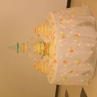 Carriage Cake This is the biggest wedding cake I have ever done. The tiered cakes with fountain are all dummy cakes. And the side cakes and the middle...