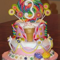 Candyland If I were a kid this is the exact cake that I would want for my bday. I wanted this one to be about pure fun.. I wanted everything to look...