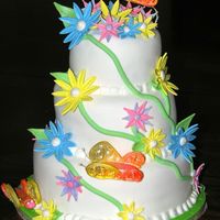 Butterflies In Spring I made this cake for a friend of my husbands. He wanted a special cake for his wife on mother&acirc;s day. I think this little baby did...