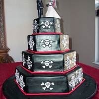 Halloween Wedding Cake 