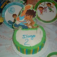 Go Diego Go This was the birthday cake for my son's second birthday.