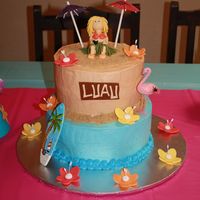 Let's Luau! I loved this cake! It was so fun! Another joint effort between me and my cousin-in-law. She did all the baking and icing making and I did...