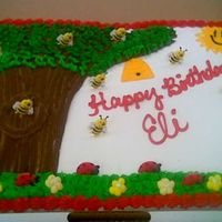 Ladybugs And Bees This was for a little girl in my neighborhood. She found a picture that she liked so I tried my best to replicate it.