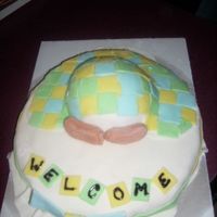 Baby Feet My take on sumkat's baby feet cake. First time working with fondant.