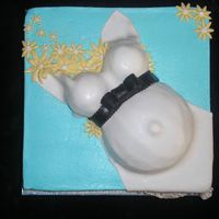 Prego Belly ! this was so much fun to do. I even made a diaper center piece to match. Not to bad for my first one.