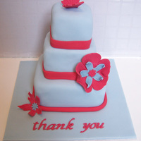 Red And Blue Mini Cake Hi, I'm in love with cupcake envy's mini cakes so I made one for my son's teacher. The bottom tier is 4" square.