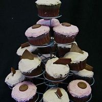 Chocolate Variety Chocolate Whipped Chocolate Cupcakes & Chocolate Raspberry Mousse Cupcakes
