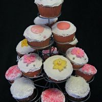 Springtime Cupcakes Primrose Strawberry Cupcakes, Sugar topped Strawberry Cupcakes, Polka Pink Strawberry Cupcakes, White Coconut Cupcakes, Daffodil Lemon...