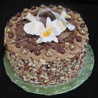Kahlua Chocolate Hazelnut Cake Gumpaste Orchids