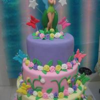 Tinkerbell Tinkerbell is not edible... made of ceramics the rest are all Fondant