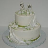 60Th Wedding Anniversary 60th is so tough because the color for 60 is white. This was my first attempt at making my own cake topper from gum paste and I think it...