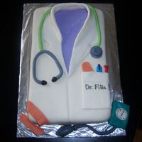 Doctor Coat Cake i did this for my daughter's 5th birthday. She wants to be a dr. when she grows up.