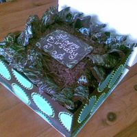 Chocolate Birthday Cake All chocolate work. Borrowed ideas from CC!! Picture is not the best!