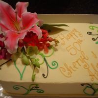 50Th Birthday BC and fresh flowers