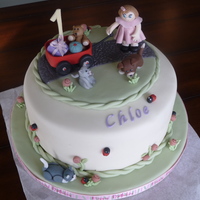 Chloe's 1St Birthday For my best friend's daughter. Mom only specified that she wanted a cat and a dog on the cake; she didn't care about the rest of...