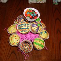 Easter Cupcakes Carrot cake cupcakes with cream cheese frosting.