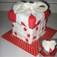 Art's Gift Box Cake I made this cake for my new BIL as a thank you for giving me a lot of cake decorating things that had been his father's. Vanilla spice...