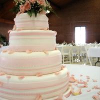 Another View Of Fondant Ribbons Cake I never want to do fondant ribbons again. Ever. Was I supposed to let them dry a little first (it's MMF) or was it supposed to be like...