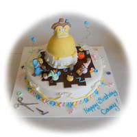 Cinderella Cake Took inspiration from several different versions of this cake here on CC! Thank you all for the fantastic ideas! The little girl it was for...