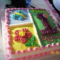 1St Birthday Replica of party theme taken from napkin