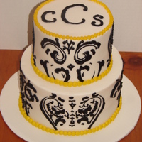 Patterned Initial Cake