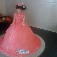 Barbie when i make this cake i used butter cream icing