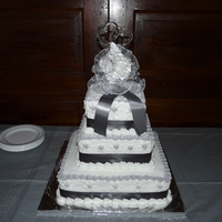 Square Winter Wedding bride got married on valentine's day and didn't want any red! she just wanted silver, snowflakes and glitter.