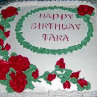 Strawberry W Roses Strawberry cake with B/C strawberry