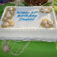 Beach Themed Sheet Cake Beach / Ocean themed cake.