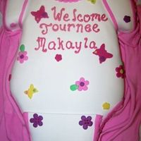 Baby Onesie Carved from an 11 x 15. Covered with fondant. TFL!