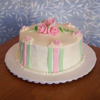 Rose Cake Made this for a potluck at work, just playing around with fondant.