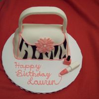 Lauren's Birthday A purse cake I made for a friend's birthday, inspired by CC