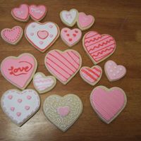 Valentine's Day Cookies NFSC with royal icing