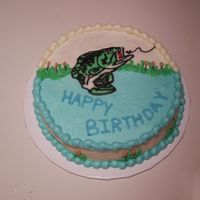 Fishing Birthday Cake Fishing theme birthday with FBCT, inspired by bethallan's and others like it.