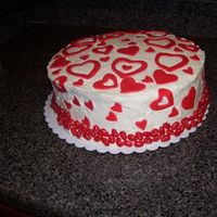 Valentines Day Co-workers have been bugging me to bring a cake in, but work has been so hectic. Put this one together in just two hours, so my icing is...