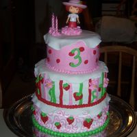 Strawberry Shortcake I made this for my daughter's 3rd b-day party. It was a late night and though there are things I would change, I still like and she...